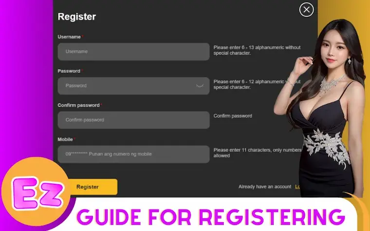 Instructions for Register EZJILI for Computer Players